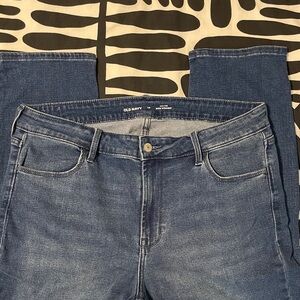 Old Navy high rise WOW straight medium wash denim jeans